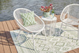 Mandarin Cape Outdoor Table and Chairs (Set of 3) - P312-050 - In Stock Furniture