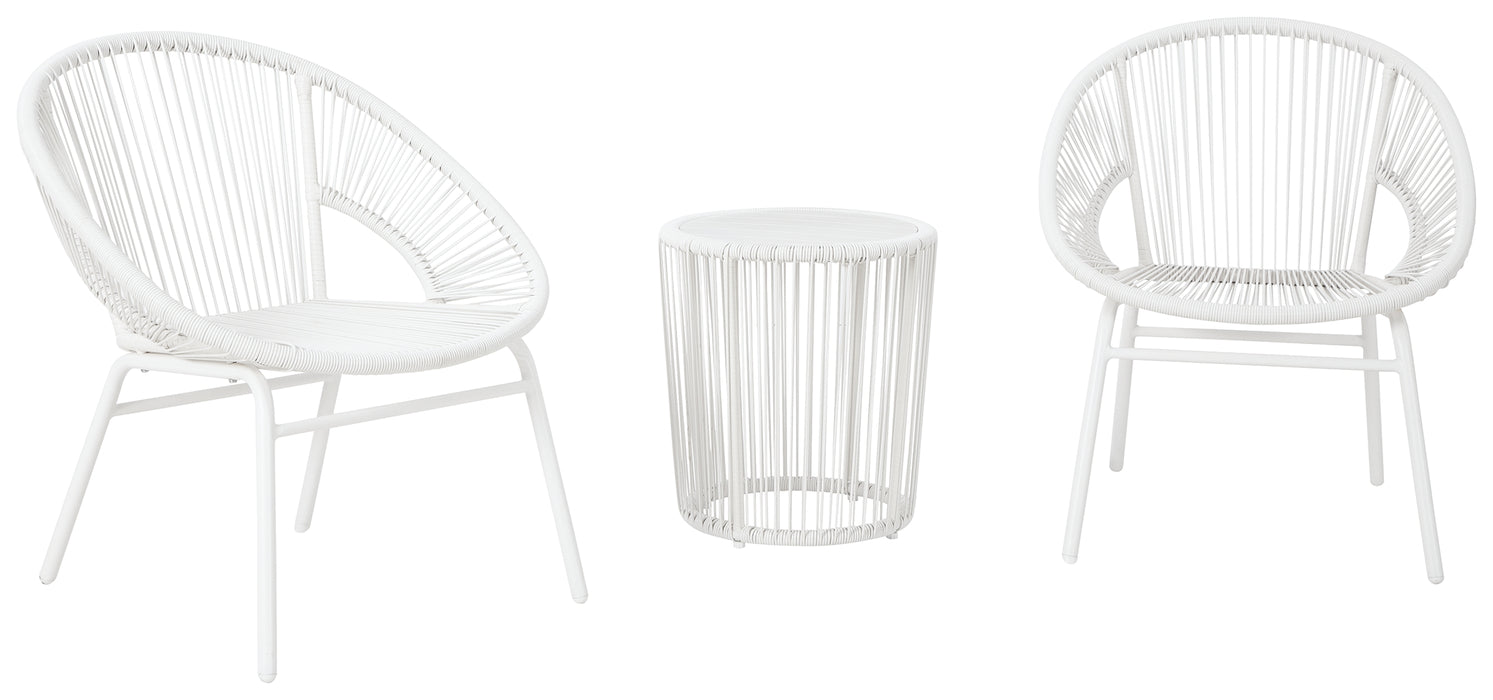 Mandarin Cape Outdoor Table and Chairs (Set of 3) - P312-050 - In Stock Furniture