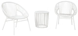 Mandarin Cape Outdoor Table and Chairs (Set of 3) - P312-050 - In Stock Furniture