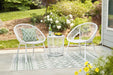 Mandarin Cape Outdoor Table and Chairs (Set of 3) - P312-050 - In Stock Furniture