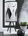 Manu White/Black Table Lamp - L857834 - Gate Furniture
