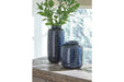 Marenda Navy Blue Vase (Set of 2) - A2000130 - Gate Furniture