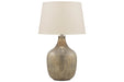 Mari Gray/Gold Finish Table Lamp - L430664 - Gate Furniture