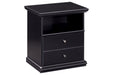 Maribel Black One Drawer Nightstand - B138-91 - Gate Furniture