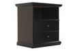 Maribel Black One Drawer Nightstand - B138-91 - Gate Furniture