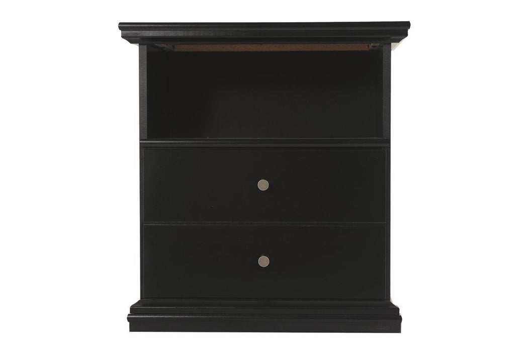 Maribel Black One Drawer Nightstand - B138-91 - Gate Furniture