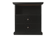 Maribel Black One Drawer Nightstand - B138-91 - Gate Furniture