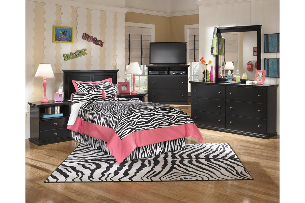 Maribel Black One Drawer Nightstand - B138-91 - Gate Furniture