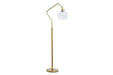 Marilee Antique Brass Finish Floor Lamp - L207151 - Gate Furniture