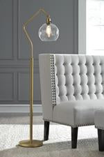 Marilee Antique Brass Finish Floor Lamp - L207151 - Gate Furniture