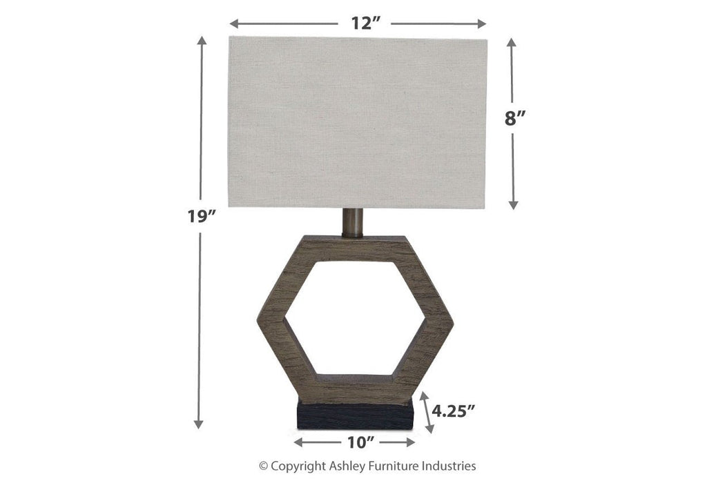 Marilu Gray/Brown Table Lamp - L857764 - Gate Furniture