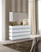 Marina Dresser/ Mirror White Set - In Stock Furniture