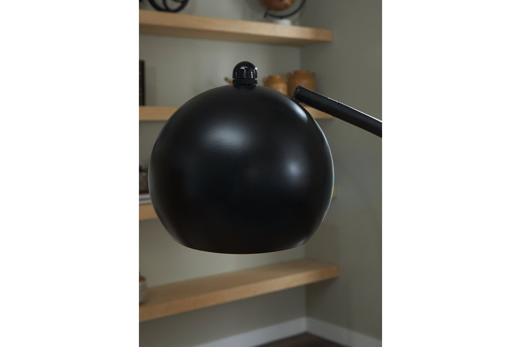 Marinel Black Floor Lamp - L206001 - Gate Furniture