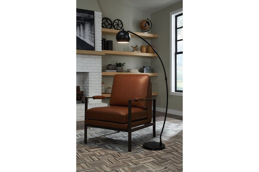 Marinel Black Floor Lamp - L206001 - Gate Furniture