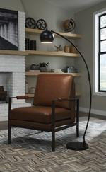 Marinel Black Floor Lamp - L206001 - Gate Furniture