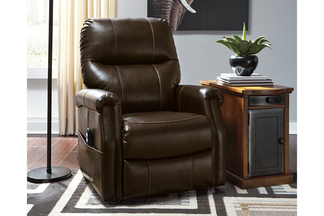 Markridge Chocolate Power Lift Recliner - 3500312 - Gate Furniture