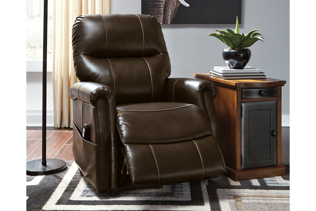 Markridge Chocolate Power Lift Recliner - 3500312 - Gate Furniture