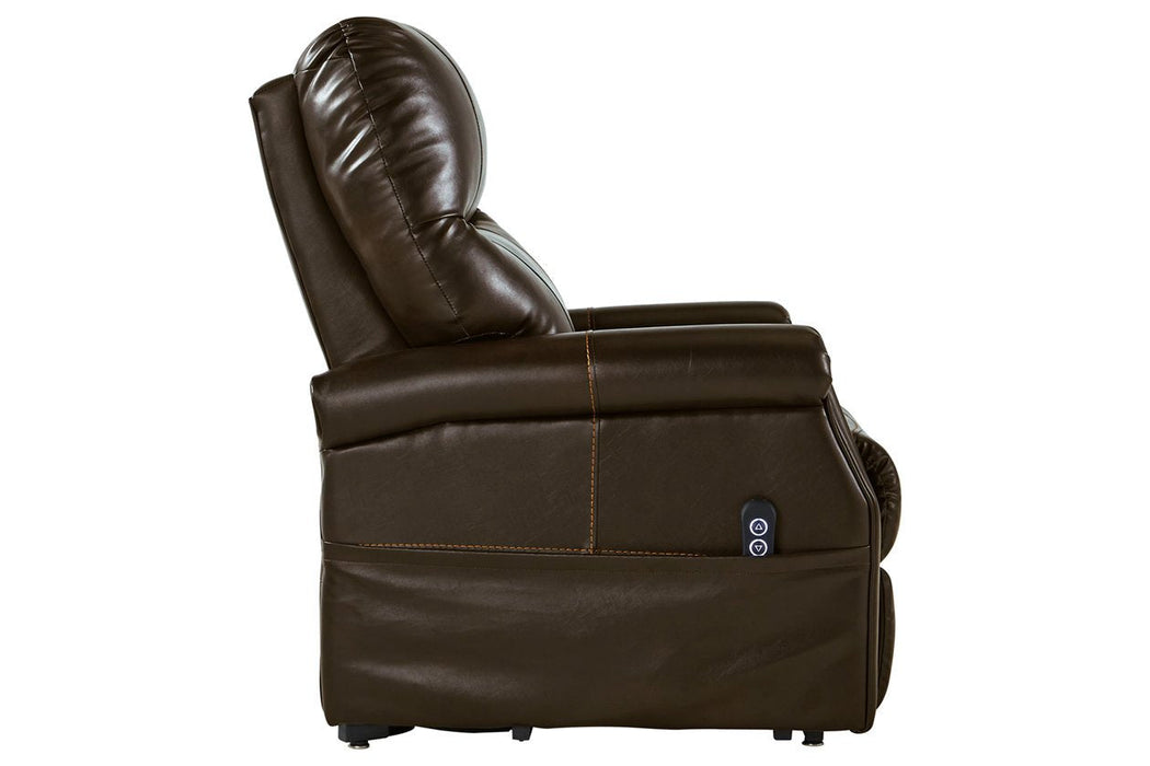 Markridge Chocolate Power Lift Recliner - 3500312 - Gate Furniture