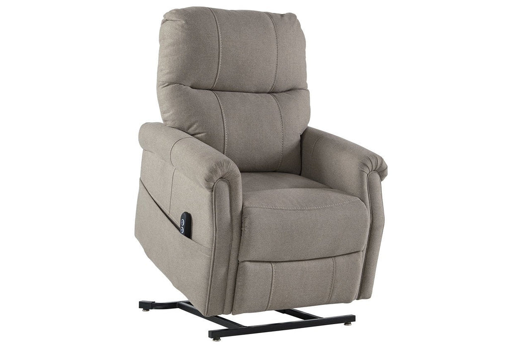 Markridge Gray Power Lift Recliner - 3500212 - Gate Furniture