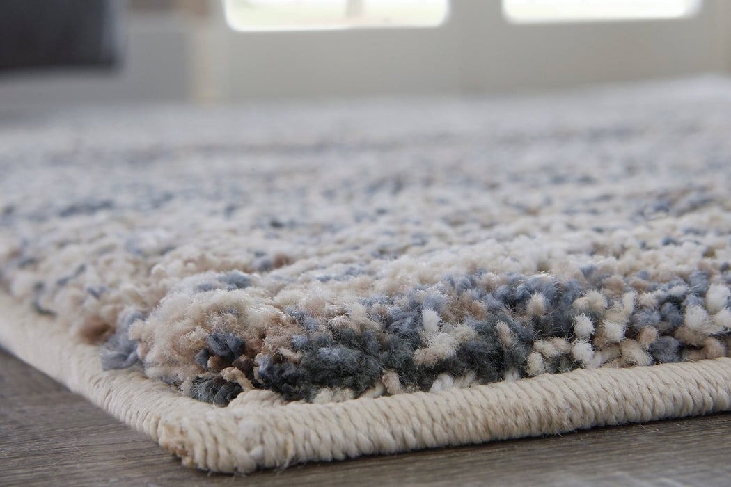 Marnin Tan/Blue/Cream 5' x 7' Rug - R404122 - Gate Furniture