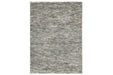 Marnin Tan/Blue/Cream 7'10" x 10' Rug - R404121 - Gate Furniture
