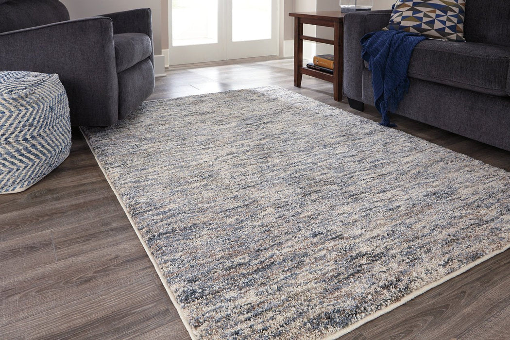 Marnin Tan/Blue/Cream 7'10" x 10' Rug - R404121 - Gate Furniture