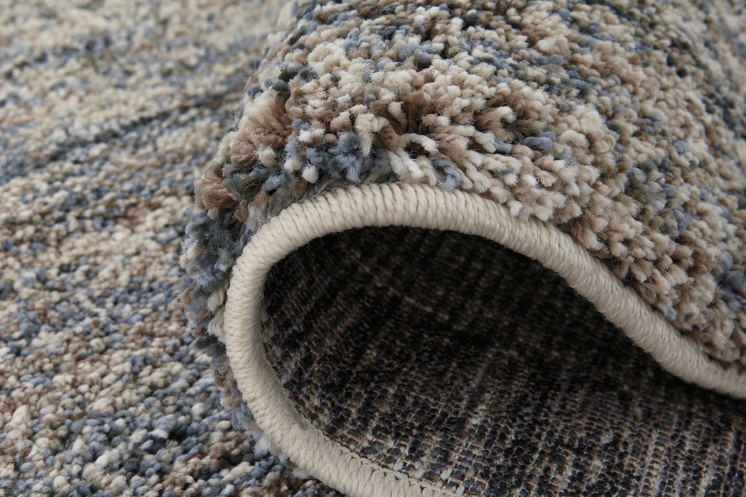 Marnin Tan/Blue/Cream 7'10" x 10' Rug - R404121 - Gate Furniture