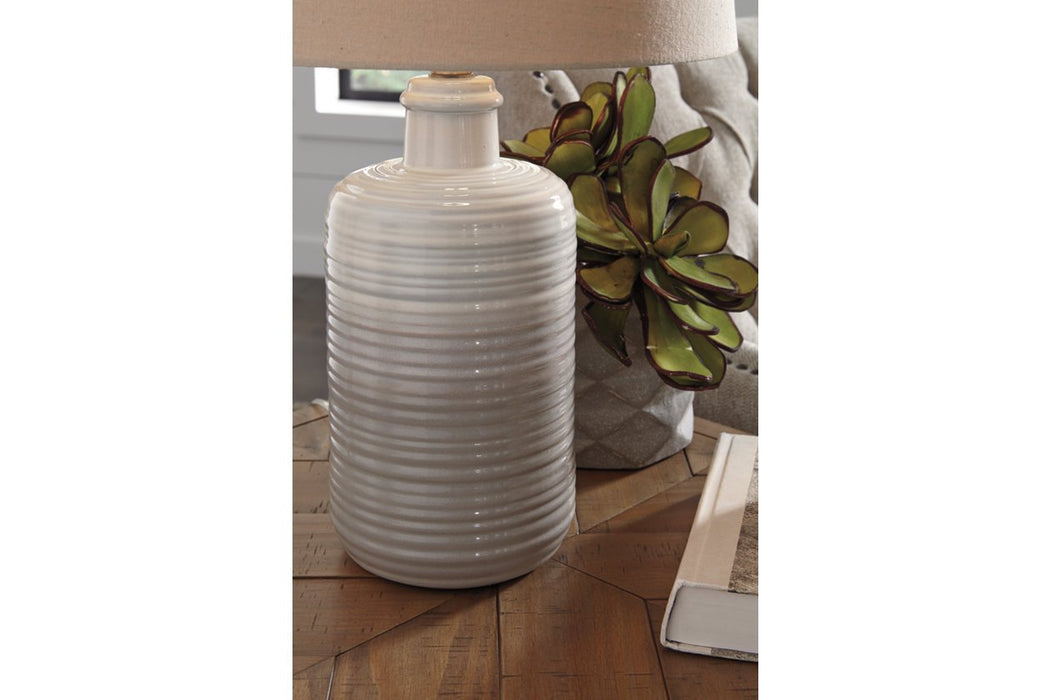 Marnina Taupe Table Lamp (Set of 2) - L121854 - Gate Furniture