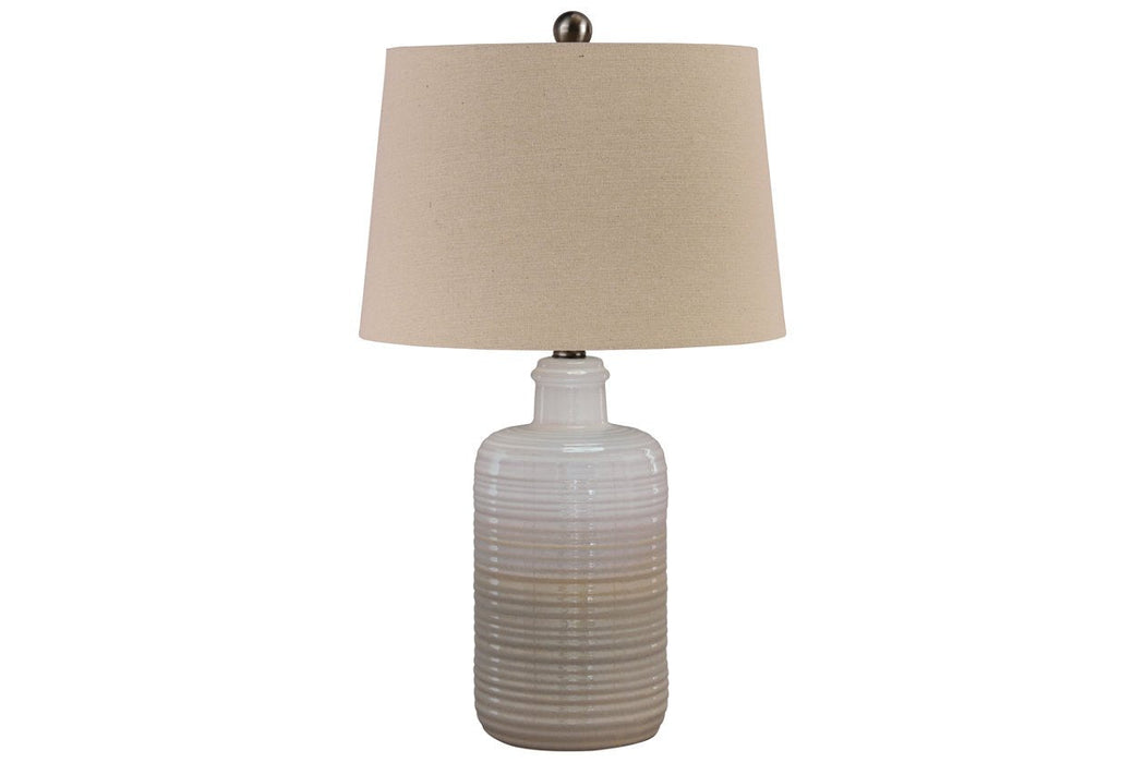 Marnina Taupe Table Lamp (Set of 2) - L121854 - Gate Furniture