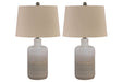 Marnina Taupe Table Lamp (Set of 2) - L121854 - Gate Furniture