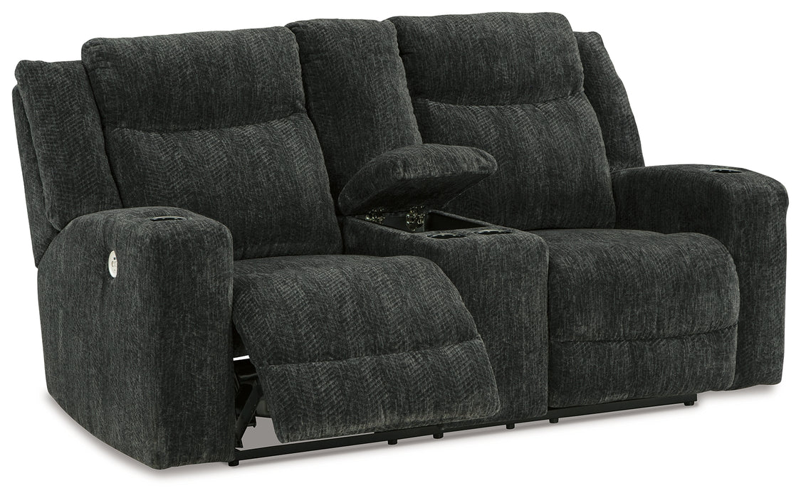 Martinglenn Power Reclining Loveseat with Console - 4650496