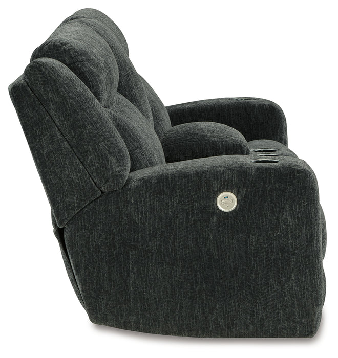 Martinglenn Power Reclining Loveseat with Console - 4650496