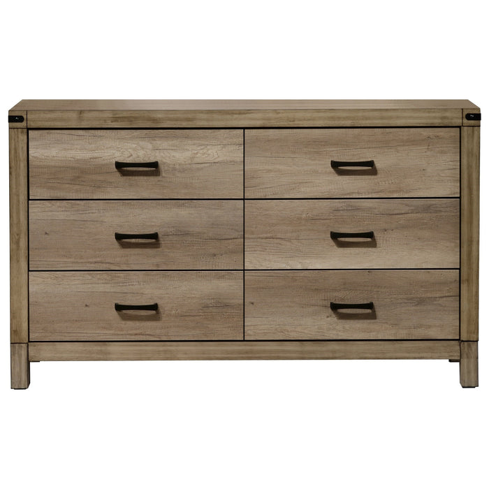 Matteo Light Brown Dresser - B3200-1 - Gate Furniture