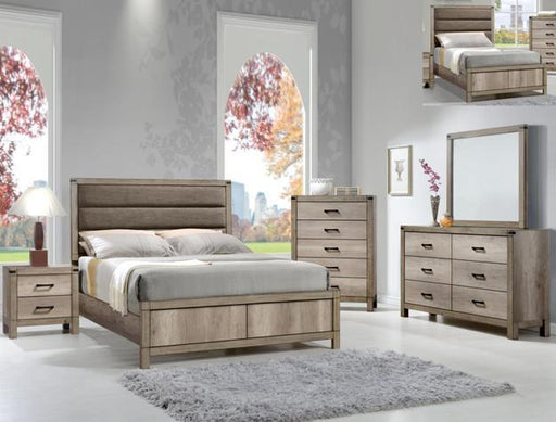 Matteo Light Brown Full Panel Bed - Gate Furniture