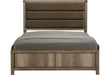 Matteo Light Brown Queen Panel Bed - Gate Furniture