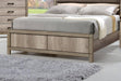 Matteo Light Brown Queen Panel Bed - Gate Furniture