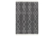 Maysel Charcoal/White 7'10" x 9'10" Rug - R404611 - Gate Furniture