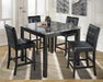 Maysville Black Counter Height Dining Table and Bar Stools (Set of 5) - D154-223 - Gate Furniture