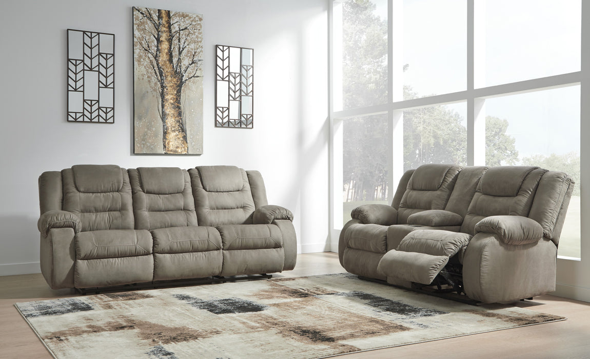 McCade Cobblestone Reclining Living Room Set - Gate Furniture