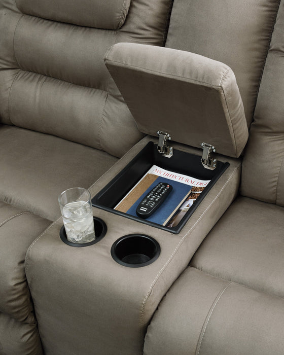 McCade Cobblestone Reclining Living Room Set - Gate Furniture