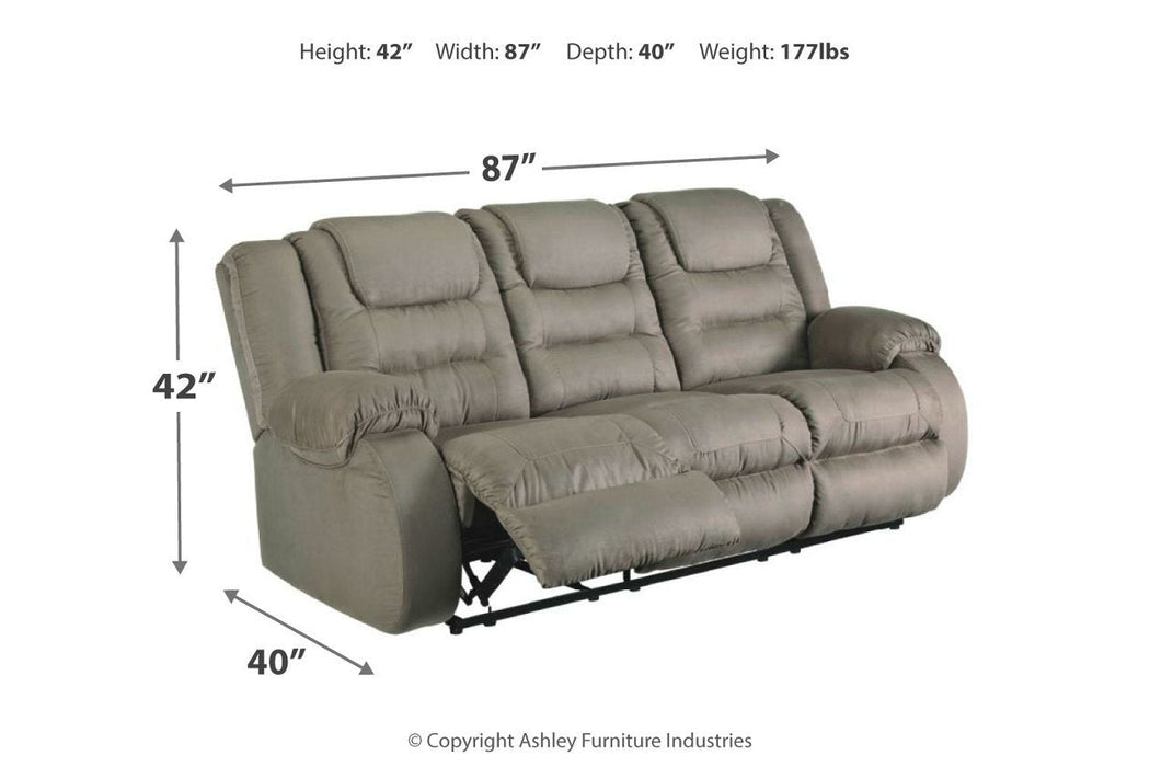 McCade Cobblestone Reclining Sofa - 1010488 - Gate Furniture