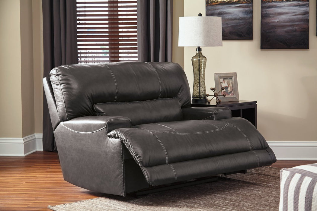 McCaskill Gray Oversized Power Recliner - U6090082 - Gate Furniture