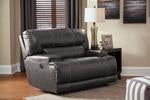 McCaskill Gray Oversized Power Recliner - U6090082 - Gate Furniture