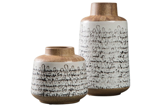 Meghan Tan/Black Vase (Set of 2) - A2000127 - Gate Furniture