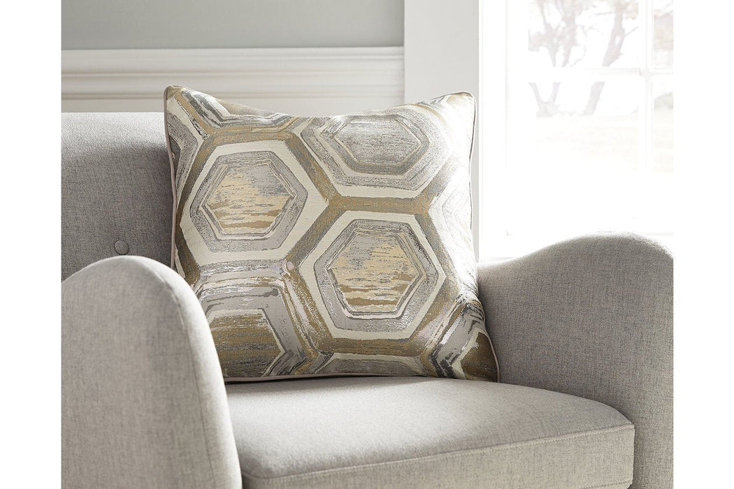 Meiling Metallic Pillow (Set of 4) - A1000480 - Gate Furniture