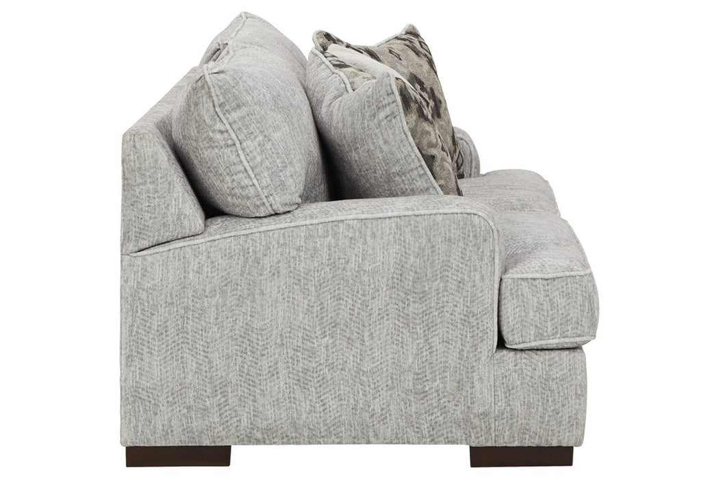Mercado Pewter Loveseat - 8460435 - Gate Furniture