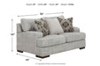 Mercado Pewter Loveseat - 8460435 - Gate Furniture
