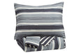 Merlin Gray/Cream 3-Piece Full Coverlet Set - Q420003F - Gate Furniture