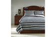 Merlin Gray/Cream 3-Piece Full Coverlet Set - Q420003F - Gate Furniture