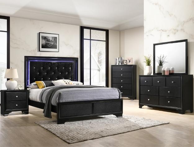 Micah Black Chest - B4350-4 - Gate Furniture